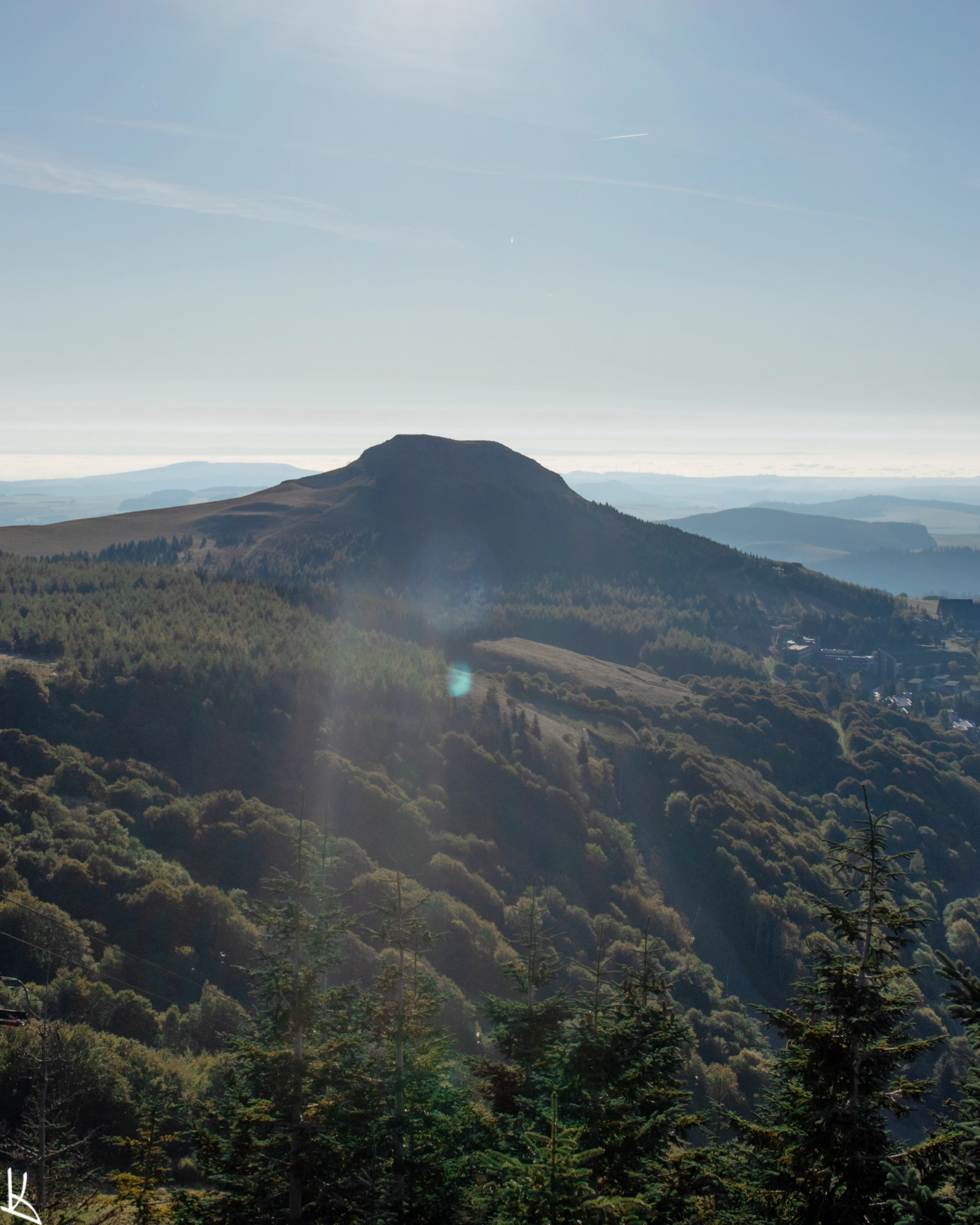 Depuis la tyrolienne de Super Besse